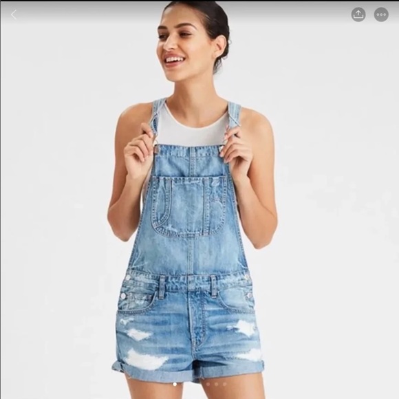 denim shortalls